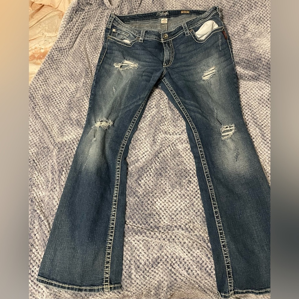 Plus Size Silver Jeans